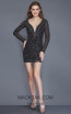 Primavera Couture 3140 Black Front Dress