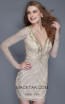 Primavera Couture 3140 Nude Gold Front Dress