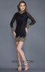 Primavera Couture 3150 Black Front Dress