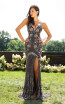 Primavera Couture 3202 Front Black Multi Dress