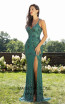 Primavera Couture 3202 Front Teal Dress