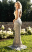 Primavera Couture 3213 Back Nude Silver Dress