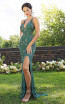 Primavera Couture 3229 Front Teal Dress