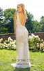 Primavera Couture 3232 Back White Silver Dress