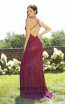 Primavera Couture 3236 Back Red Plum Dress