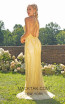 Primavera Couture 3236 Back Yellow Dress