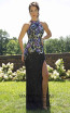 Primavera Couture 3240 Front Black Multi Dress