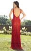 Primavera Couture 3248 Back Red Dress