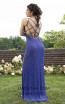 Primavera Couture 3253 Back Royal Blue Dress