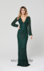 Primavera Couture 3373 Forest Green Front Dress