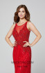 Primavera Couture 3381 Red Front Dress