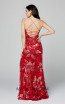 Primavera Couture 3401 Red Back Dress