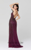 Primavera Couture 3403 Aubergine Back Dress