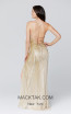Primavera Couture 3403 Nude Gold Back Dress