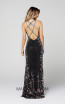 Primavera Couture 3405 Black Multi Back Dress