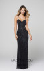 Primavera Couture 3406 Black Front Dress