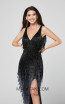Primavera Couture 3407 Black Front Dress