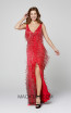Primavera Couture 3407 Red Front Dress