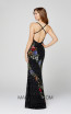 Primavera Couture 3410 Black Multi Back Dress