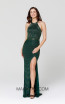 Primavera Couture 3411 Forest Green Front Dress 