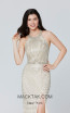 Primavera Couture 3411 Nude Silver Front Dress