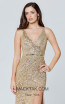 Primavera Couture 3412 Beige Front Dress