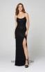 Primavera Couture 3413 Black Front Dress