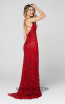 Primavera Couture 3414 Red Back Dress