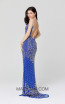 Primavera Couture 3415 Blue Back Dress