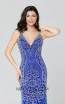 Primavera Couture 3415 Blue Front Dress