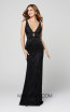 Primavera Couture 3416 Black Front Dress