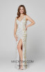 Primavera Couture 3417 Ivory Gold Front Dress