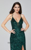 Primavera Couture 3418 Forest Green Front Dress