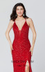 Primavera Couture 3418 Red Front Dress