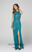 Primavera Couture 3420 Teal Front Dress