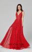 Primavera Couture 3421 Red Front Dress