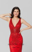 Primavera Couture 3423 Red Front Dress