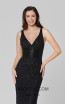 Primavera Couture 3425 Black Front Dress