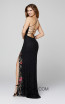 Primavera Couture 3427 Black Multi Back Dress