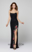 Primavera Couture 3427 Black Multi Front Dress
