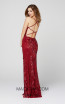 Primavera Couture 3429 Red Back Dress