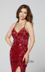 Primavera Couture 3429 Red Front Dress