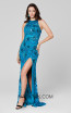 Primavera Couture 3432 Peacock Front Dress