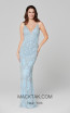Primavera Couture 3433 Power Blue Front Dress