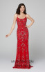 Primavera Couture 3435 Red Front Dress