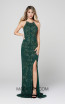 Primavera Couture 3438 Forest Green Front Dress