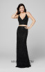 Primavera Couture 3439 Black Front Dress
