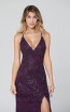 Primavera Couture 3440 Aubergine Front Dress