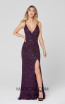 Primavera Couture 3440 Aubergine Front Dress