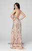 Primavera Couture 3440 Blush Charcoal Back Dress